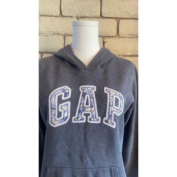 GAP Gray Hoodie Sweatshirt Women's Size Small - Picture 2 of 8